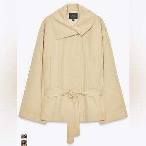 Zara Cream Trench Coat
